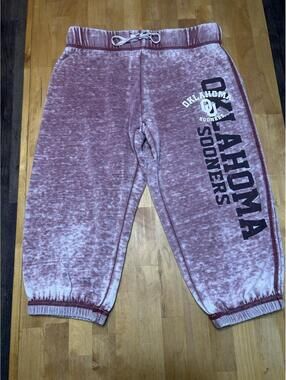 J America Women’s Large Oklahoma Sweatpants Sleepwear Boomer Sooner